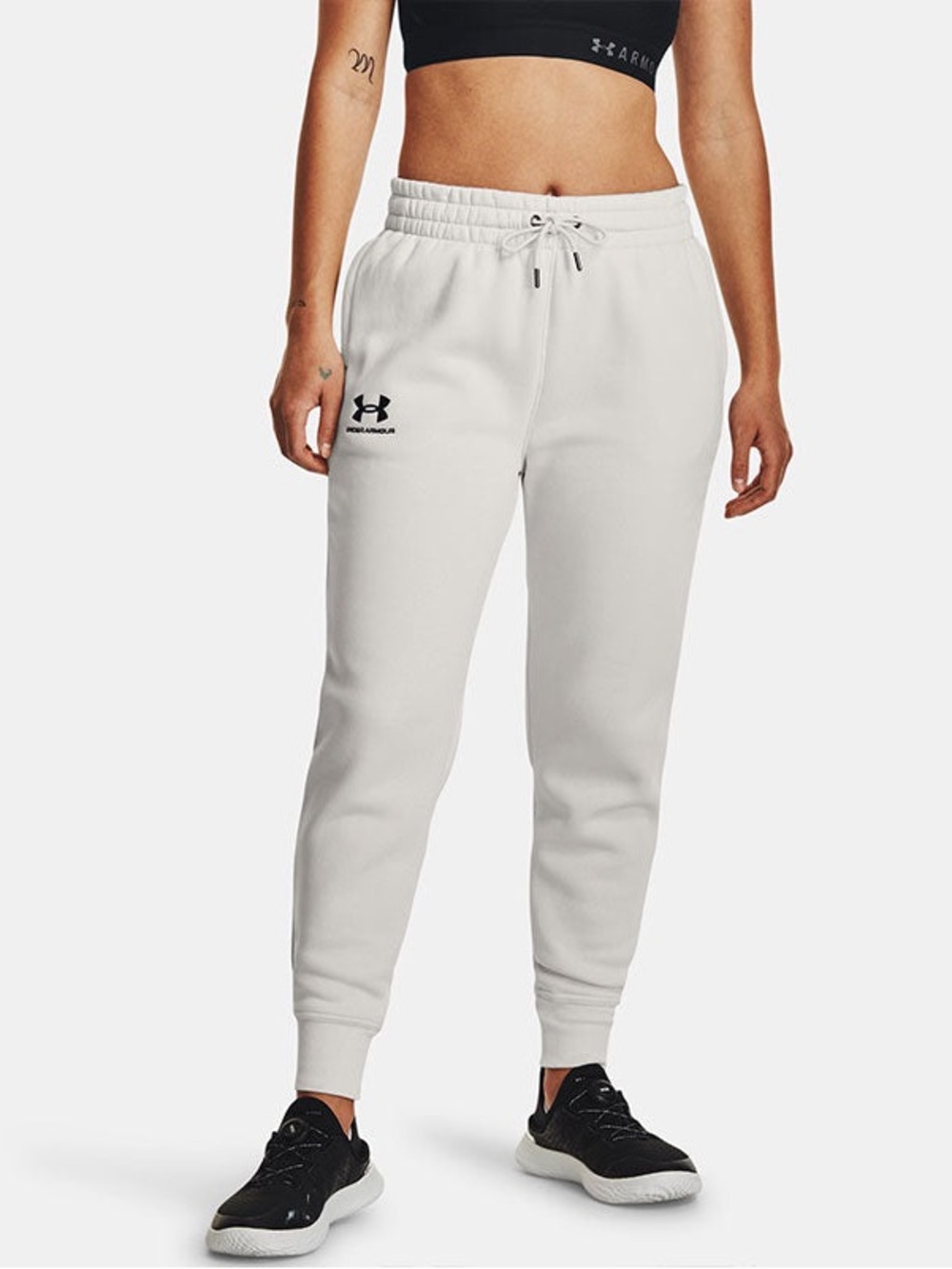 Under Armour Women’s White/Cream Fleece Joggers